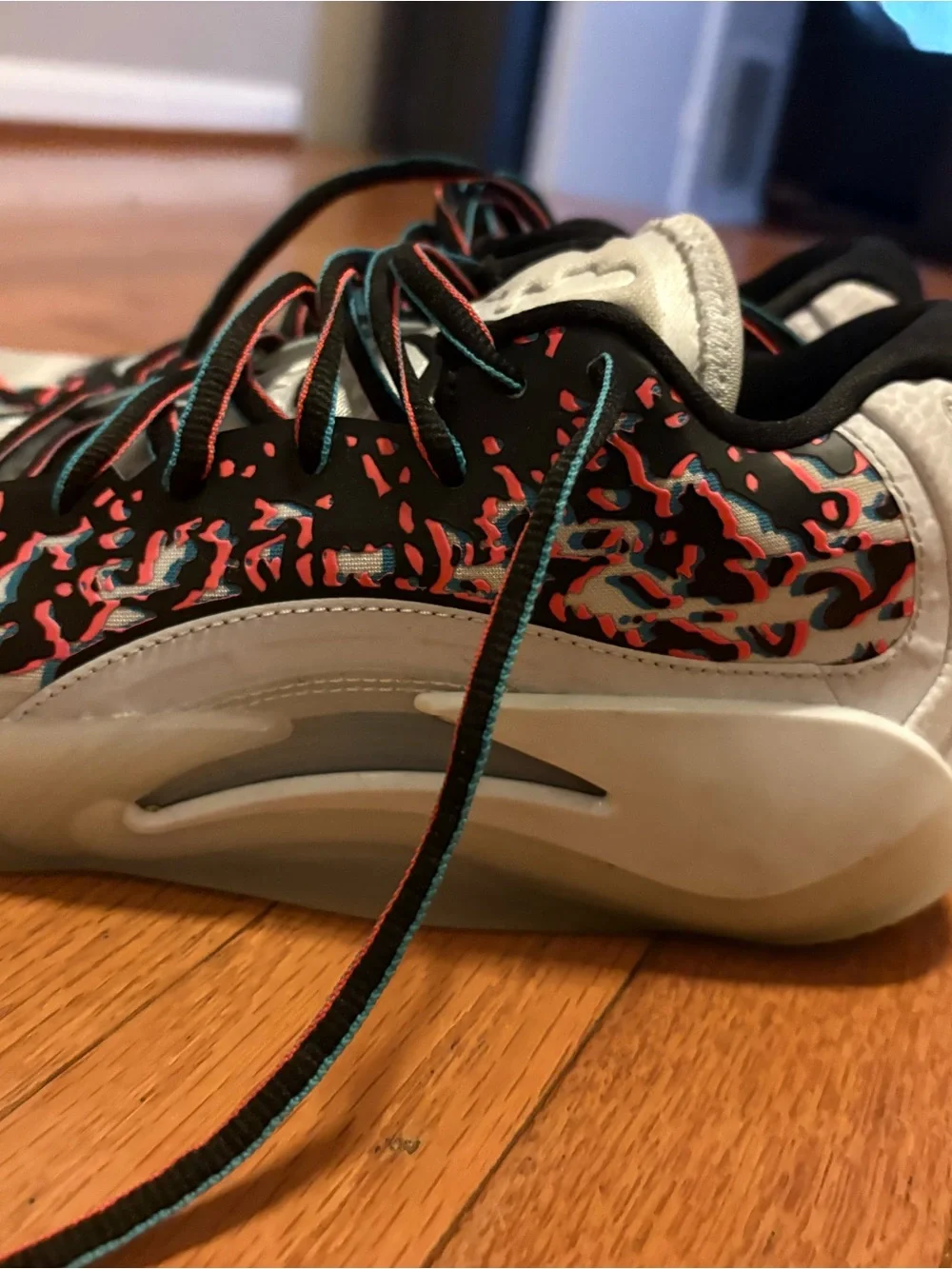 Jordan Men’s Sneakers in White with Black & Red Accents